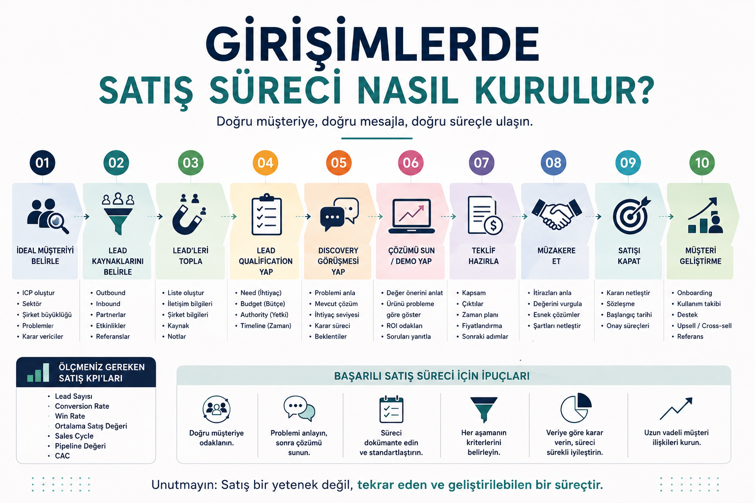 Girişimlerde Satış Süreci Nasıl Kurulur? Adım Adım Rehber